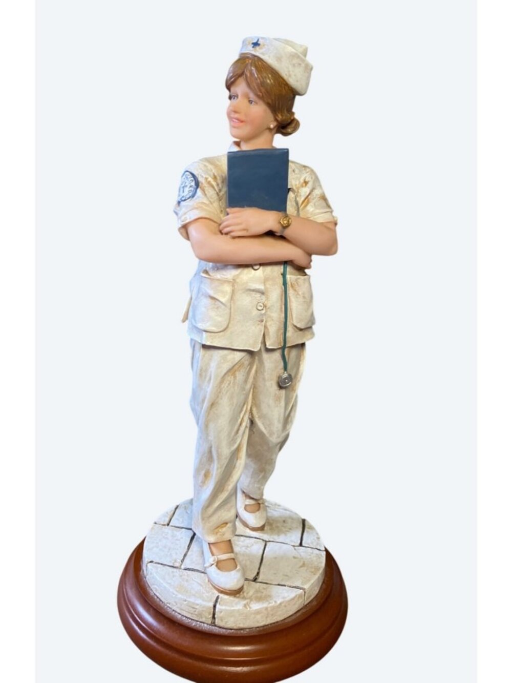 White Caps Of Caring Nurse Figurine Checkout Checklist By Vanmark 1998